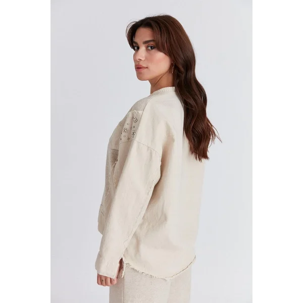 Taşlı Sweatshirt Pantolon İkili Takım