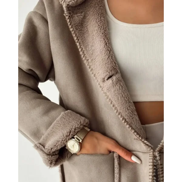 PREMİUM KAPÜŞONLU İÇİ KÜRKLÜ NUBUK KABAN