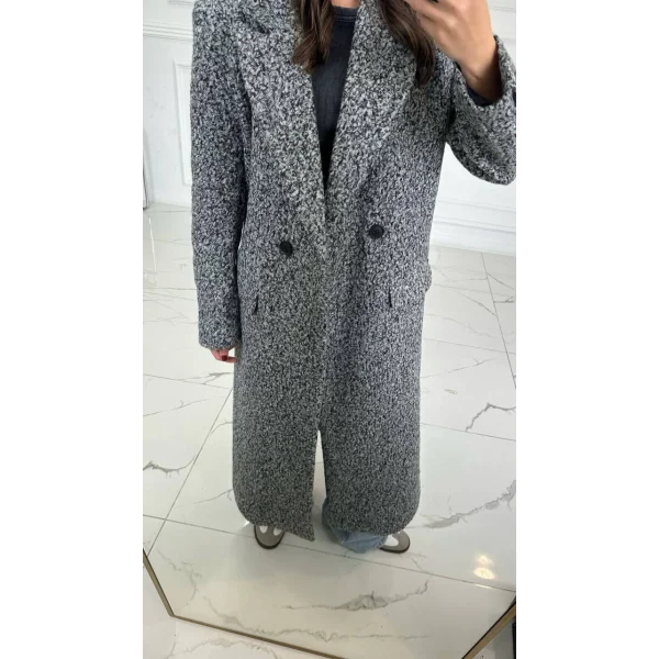 UZUN ASTARLI BUKLET KABAN GRİ