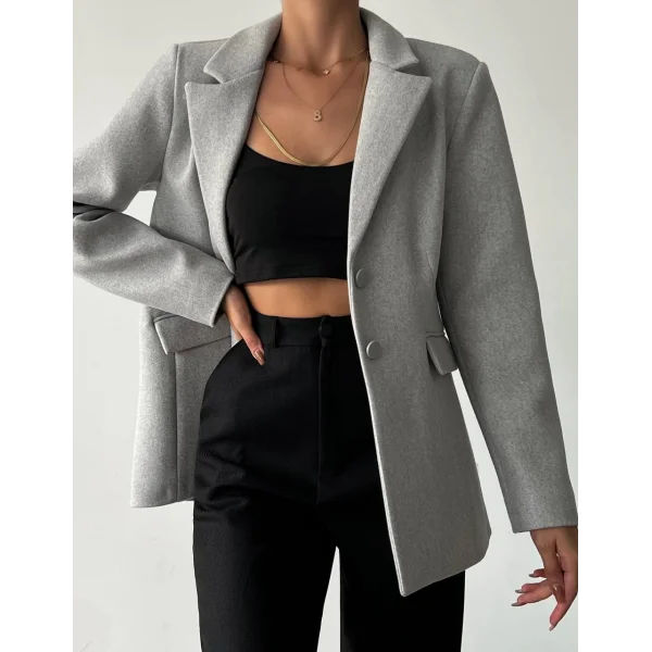 İTHAL KUMAŞ TAŞ RENK KAŞE CEKET