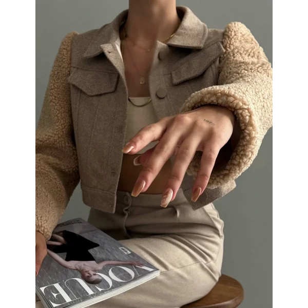 TEDY KOL KISA CEKET VİZON