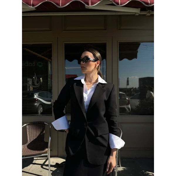 SİYAH CEKET ETEK TAKIM