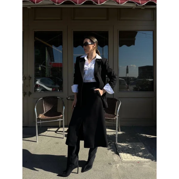 SİYAH CEKET ETEK TAKIM