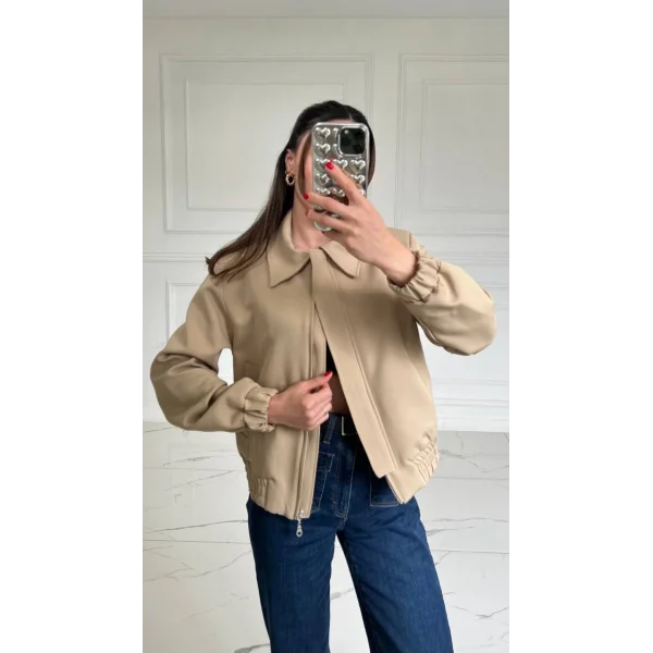 KAHVE VATKALI BOMBER CEKET