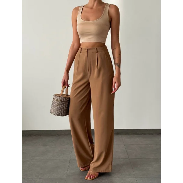 TWİLL PALAZZO PANTOLON VİZON
