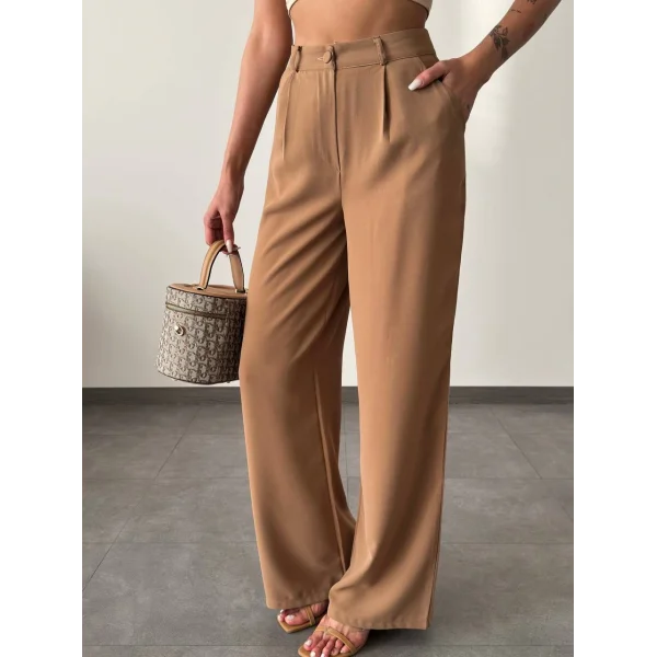 TWİLL PALAZZO PANTOLON VİZON