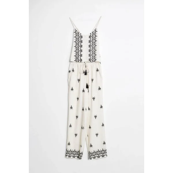 ROBİN DESENLİ BLUZ PANTOLON KETEN TAKIM