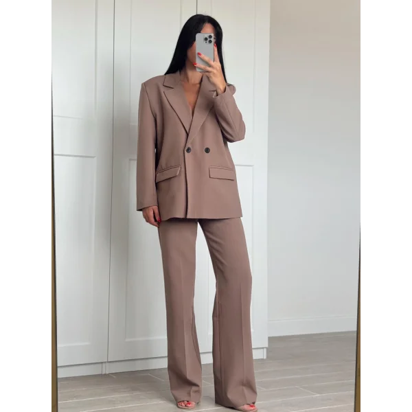 MYRA ATLAS CEKET PANTOLON TAKIM KAHVE