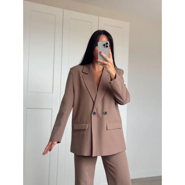 MYRA ATLAS CEKET PANTOLON TAKIM KAHVE