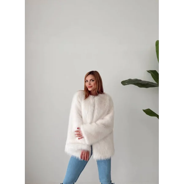 Premium Serisi Midi Boy Beyaz Kürk