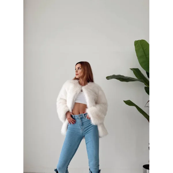 Premium Serisi Midi Boy Beyaz Kürk