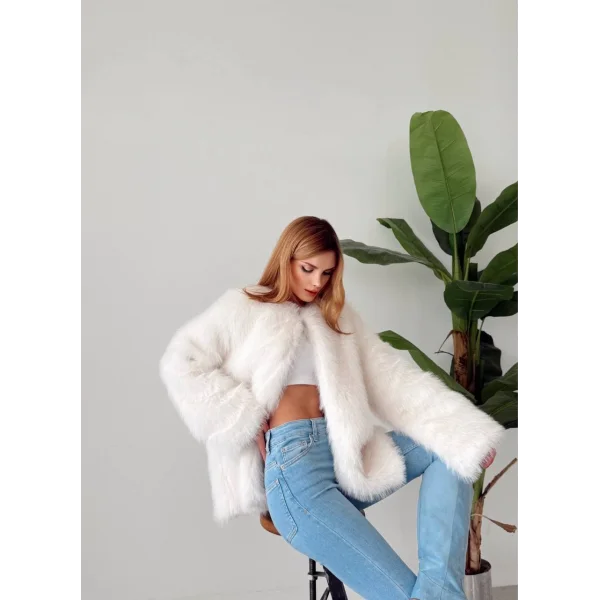 Premium Serisi Midi Boy Beyaz Kürk