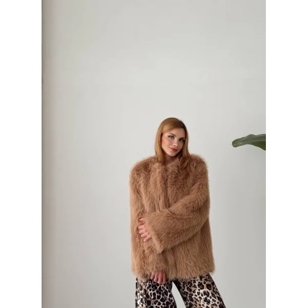 Premium Serisi Midi Boy Karamel Kürk