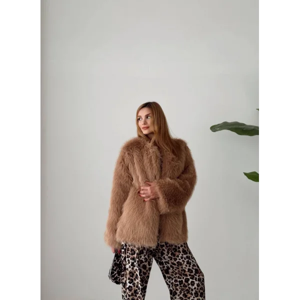 Premium Serisi Midi Boy Karamel Kürk