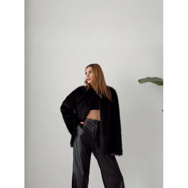 Premium Serisi Midi Boy Siyah Kürk