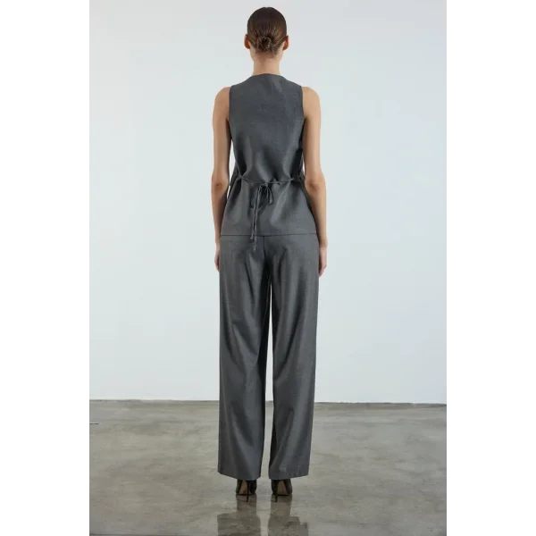 Myra Yelek Pantolon Takım-Antrasit