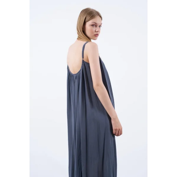 Antrasit Myra Askılı Elbise