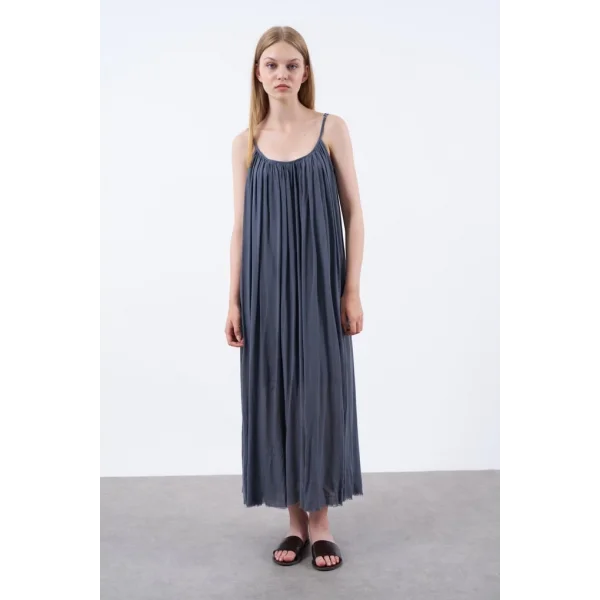 Antrasit Myra Askılı Elbise