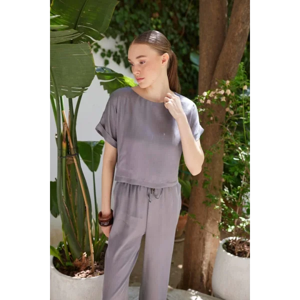 Sunday Bluz Pantolon İkili Takım - Gri