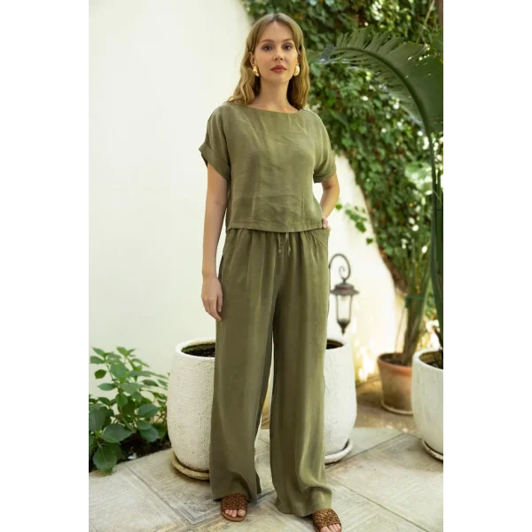 Sunday Bluz Pantolon İkili Takım - Haki