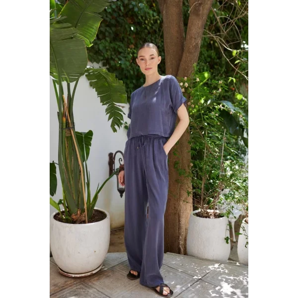 Sunday Bluz Pantolon İkili Takım - Lacivert