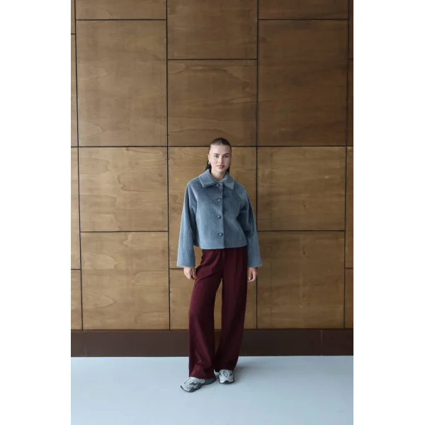 Mila Kürk Ceket-Antrasit