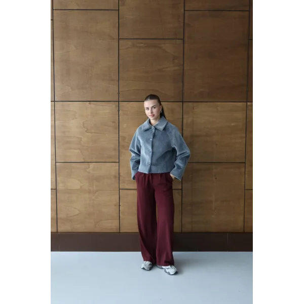 Mila Kürk Ceket-Antrasit