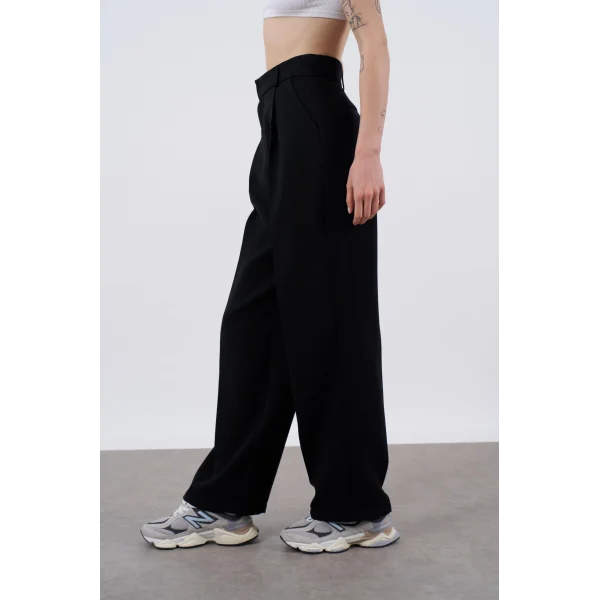 Siyah Palazzo Pantolon