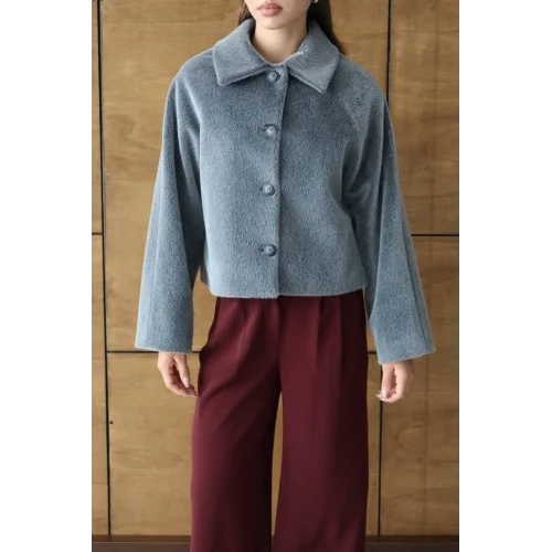 Mila Kürk Ceket-Antrasit