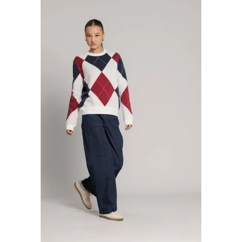 Baklava Desen Kazak-Ekru