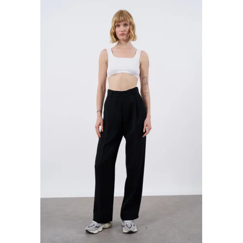 Siyah Palazzo Pantolon