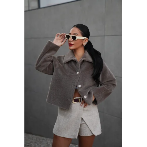 Mila Kürk Ceket-Vizon