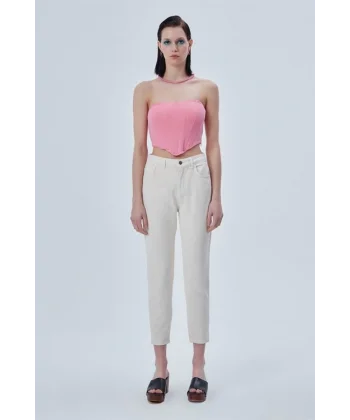 Gabardin Mom Jean Kemik