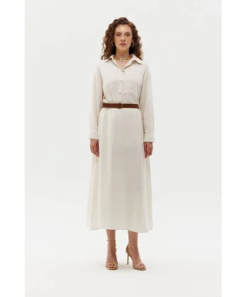 Keten Gömlek Etek Takım