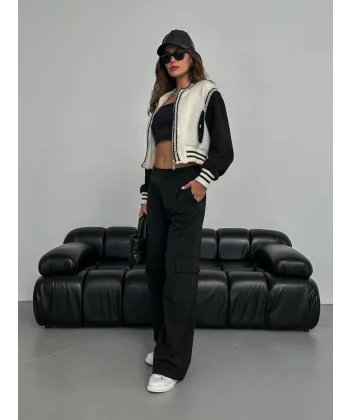 ÖZEL DOKULU BOMBER CEKET