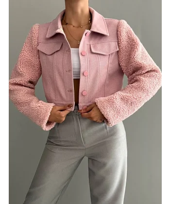 TEDY KOL KISA CEKET PUDRA