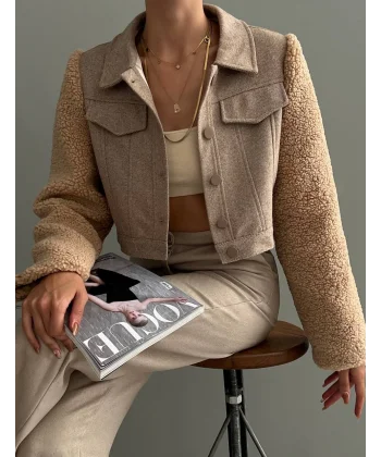 TEDY KOL KISA CEKET VİZON