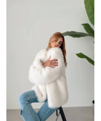 Premium Serisi Midi Boy Beyaz Kürk