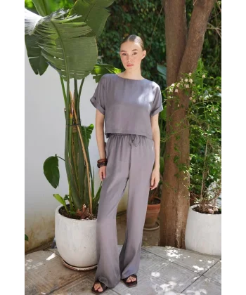 Sunday Bluz Pantolon İkili Takım - Gri