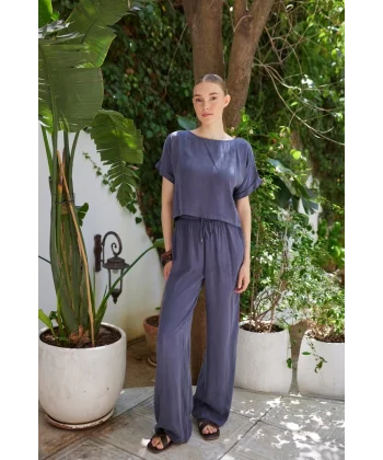 Sunday Bluz Pantolon İkili Takım - Lacivert