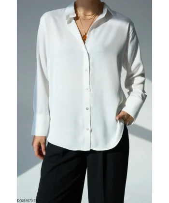Beyaz Saten Gömlek