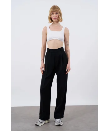 Siyah Palazzo Pantolon