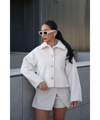 Mila Kürk Ceket-Taş