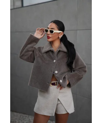 Mila Kürk Ceket-Vizon