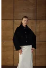 Mila Kürk Ceket-Siyah