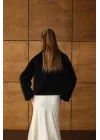 Mila Kürk Ceket-Siyah