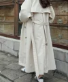 BEJ MEVSİMLİK KUŞAKLI TRENÇKOT
