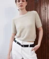KISA KOLLU YUMOŞ TRİKO KAZAK BEJ