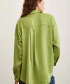 VİSKON SATEN GÖMLEK YEŞİL