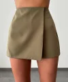 ATLAS KUMAŞ HAKİ ŞORT ETEK